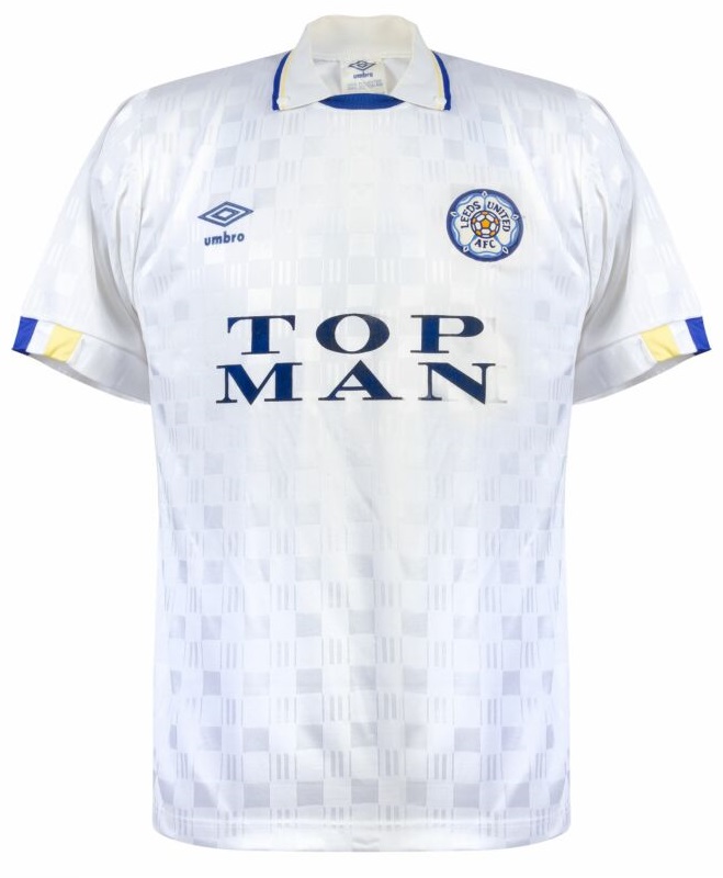  Camisa I Leeds United 1989 1990 Umbro retro